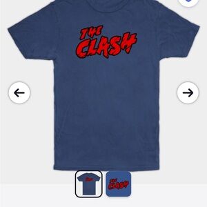 The Clash Blue T-Shirt Large Music New NWT